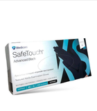 Перчатки нитриловые текстурированные Medicom SafeTouch Advanced Black (черные) XS-size, 100шт./уп. - 1187P