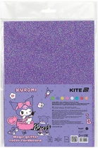 Картон кольоровий з чарівним глтіттером Kite Kuromi А4 8 кольорів Пастель (HK24-423)