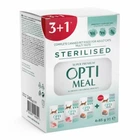 Влажный корм для кошек Optimeal Adult Cats Sterirlised Multi Taste 3+1 для стерилизованных 340 г