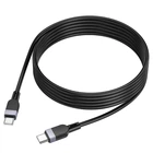 Дата кабель HOCO X109 Type C to Type C Energy silicone charging 60W 2М Чорний