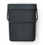 Ведро для мусора MVM с крышкой BIN-11 5л Антрацит (BIN-11 5L ANTHRACITE)