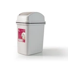 Ведро для мусора MVM с крышкой BIN-12 6 л Серое (BIN-12 6L GRAY)