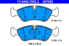 Комплект тормозных колодок CHEVROLET LANOS, DAEWOO NEXIA, OPEL ASTRA, ATE (13046070522)
