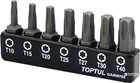 Набор бит Toptul Torx 1/4" 7 предметов (GAAV0702)