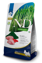 Сухой беззерновой корм Farmina N&D SPIRULINA для взрослых собак мелких пород с ягненком, спирулиной и ягодами годжи
