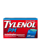 Tylenol PM 225 капсул Тайленол Нічне знеболювальне та снодійне