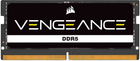 Оперативна пам'ять Corsair SO-DIMM DDR5-4800 8192MB PC5-38400 Vengeance Black (CMSX8GX5M1A4800C40)