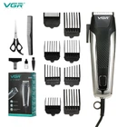 Профессиональная машинка для стрижки волос и бороды VGR V-120 Pro Черный + Ножницы