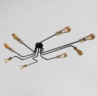 Люстра лофт MSK Electric Maze із бронзовими патронами MSK Electric NL 13060/8 BK+BN