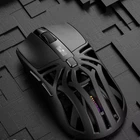Беспроводная игровая мышь для компьютера / ноутбука / планшета SMAILWOLF RS8 Bluetooth мышка с USB приемником и LED-подсветкой, 12.5х6.5х4 см, черная (99089321)