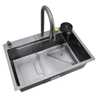 Мийка Mixxus Premium MH7246-SET-01 Nano-Black з вбудованим змішувачем (MX1696)