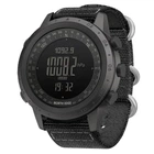 Годинник тактичний чоловічий вологостійкий North Edge Desert 5BAR з компасом 1793 Black