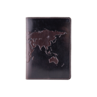 Обложка для паспорта HiArt PC-01-C19-1314-T001 Crystal Brown Silk "World Map"