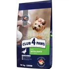 Сухой корм для взрослых собак Club 4 Paws Премиум для малых пород со вкусом утки