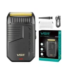 Аккумуляторная электробритва с шейвером для стрижки бороды и усов с USB VGR V-375 Pro Черный + Щеточка для чистки