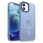 Чехол ударостойкий матовый WAVE Premium Matte Insane Case with MagSafe для Apple Iphone 12 12 Pro Sierra Blue