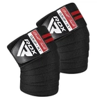 Бинти на коліна RDX GYM KNEE WRAP R11 BLACK/RED (WAH-KR11BR)