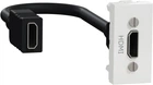 Розетка HDMI Schneider Electric Unica New 1 модуль Белая (NU343018)