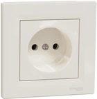 Розетка Schneider Electric Asfora без заземляющего контакта Кремовая с рамкой (EPH3000123)