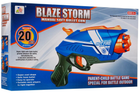 Pistolet Blaze Storm manualny mechanizm sprężynowy + Pocisków z pianki 20 szt (5903864902730)