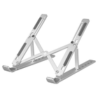 Підставка для ноутбука на стіл Laptop Stand складана підставка для ноутбука алюмінієва з регулюванням висоти тримач для планшета Сріблястий