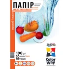 Фотобумага COLORWAY Matte A4 190г/м² 20л (PM190020A4)