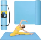 Коврик (мат) спортивный 4FIZJO TPE Gigant 200 x 125 x 2 см для йоги и фитнеса Sky Blue (P-5907739318985)