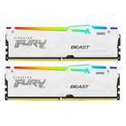 Модуль памяти для компьютера DDR5 32GB (2x16GB) 6400 MHz Beast White RGB EXPO Kingston Fury (ex.HyperX) (KF564C32BWEAK2-32)