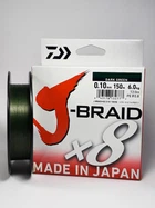 Шнур Daiwa J-Braid x8 150м 0.10мм Dark Green