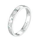 Серебряное кольцо "Бабочки" 54 077-11173