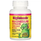 Магний цитрат 50 мг для детей Natural Factors Magnesium Citrate со вкусом жевательной резинки 60 жевательных таблеток