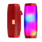 Портативная беспроводная Bluetooth колонка TG-157 с LED подсветкой red