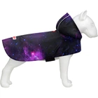Дощовик-накидка з капюшоном для собак WAUDOG Clothes, малюнок "NASA21", розмір XXS