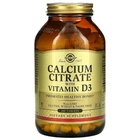 Цитрат кальция с витамином Д3 Solgar (Calcium Citrate with Vitamin D3) 240 таблеток