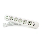 Сетевой фильтр Voltronic F05U-White 1,5 м, 5 розеток, 10А