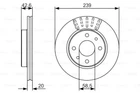 Диск гальмівний BOGDAN 2310, LADA GRANTA, LADA 111, BOSCH (0986479082)
