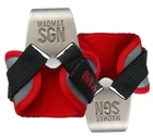 Крюки для тяги на запястье MadMax MFA-330 Lat Hooks Antic silver/Grey/Red (MFA-330-U)