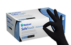 Рукавички Medicom SafeTouch нітрилові чорні Black S 100 шт. MYS