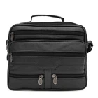 Мужская кожаная сумка барсетка Borsa Leather K16687-3-black 4989892