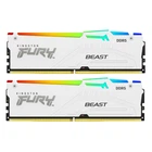 Модуль пам'яті для комп'ютера DDR5 32GB (2x16GB) 6400 MHz Beast White RGB EXPO Kingston Fury (ex.Hyp