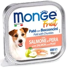 Вологий корм для собак Monge Dog Wet FRUIT Лосось із грушею