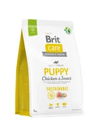 Корм для цуценят Brit Care Dog Sustainable Puppy з куркою та комахами