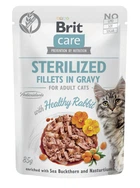 Вологий корм для кішок Brit Care Sterilised Fillets In Gravy with Healthy Rabbit 85 г
