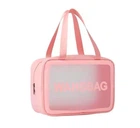Водонепроницаемая розовая косметичка Washbag, органайзер для косметики 30*10*21 см
