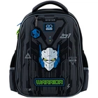 Рюкзак школьный полукаркасный GoPack Education Warrior GO25-165M-6 38x28x13 серый
