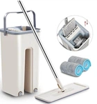 Набор швабра и ведро с автоматическим отжимом, Scratch Cleaning Mop 2 насадки, для мытья полов, стен, белый цвет