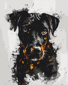 Картина по номерам Brushme 40x50см "Огненная собака" BS53929