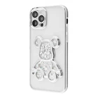 Чохол силіконовий "Ведмедик" VVave Shining Bear Case для Apple iPhone 12 Pro Max silver