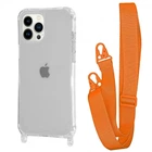 Чехол с ремешком VVave Clear Case with Strap для Apple iPhone 13 Pro orange