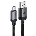 Кабель ACEFAST C20-04 USB-A до USB-C алюмінієвий alloy charging data cable Black (6974316283782)
